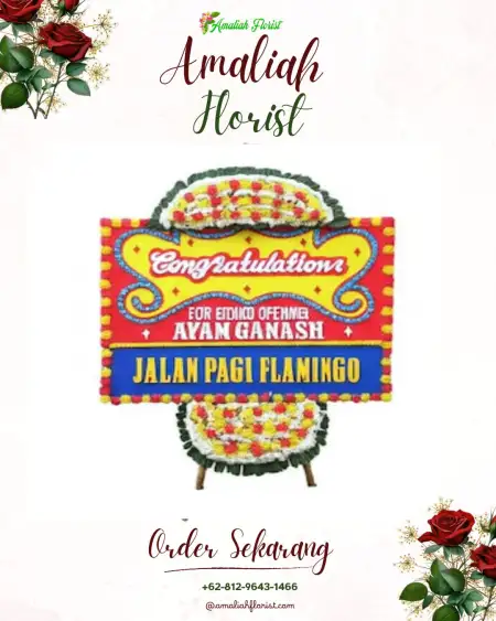 Sewa Papan Bunga Seberang